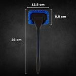 Carregar imagem no visualizador da galeria, Medidas e dimensões da Esponja de Microfibra com Cabo para limpeza dos vidros para-brisas e painel tablier do automóvel, com um comprimento ideal para um alcance ampliado