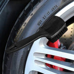 Carregar imagem no visualizador da galeria, Escova para pneus limpar sujidade carro roda automóvel preto design ergonómico limpeza