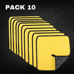 Carregar imagem no visualizador da galeria, pano de microfibra para lavagem e limpeza automóvel com duas faces hidrofóbica pack 10 carro