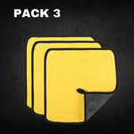 Carregar imagem no visualizador da galeria, pano de microfibra para lavagem e limpeza automóvel com duas faces hidrofóbica pack 3carro