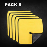 Carregar imagem no visualizador da galeria, pano de microfibra para lavagem e limpeza automóvel com duas faces hidrofóbica pack 5 carro
