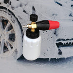 Carregar imagem no visualizador da galeria, Pistola de espuma para lavagem a pressão, ideal para limpeza automotiva, proporcionando uma aplicação eficiente de espuma no carro.