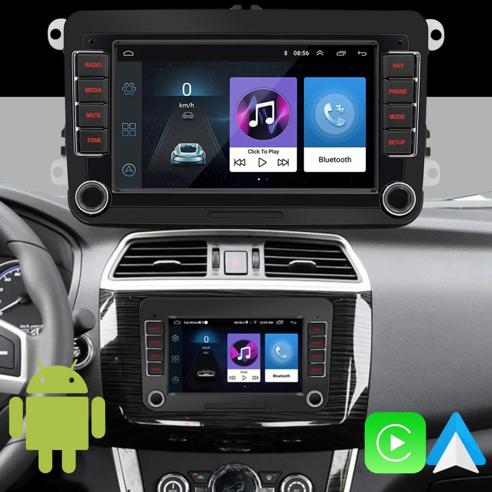 Rádio Android VT20 para VW e SEAT: Atualiza o Sistema Multimédia do Teu Carro