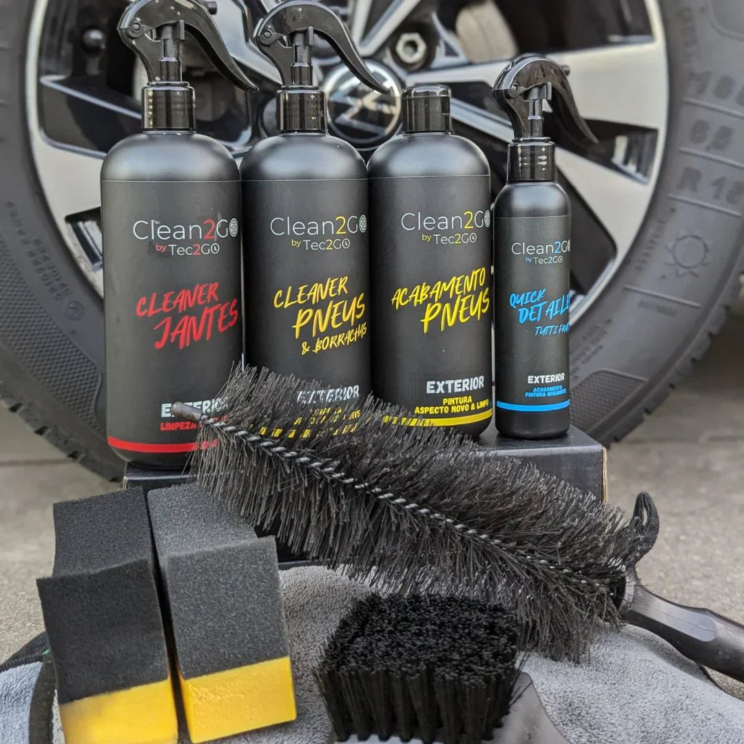 Pack Rodas Clean2GO: Jantes e Pneus Impecáveis com Resultado Profissional