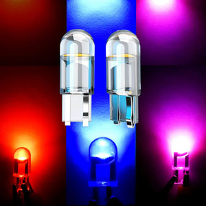 Lâmpadas T10 Coloridas: Iluminação LED Decorativa para Interior e Exterior do Carro