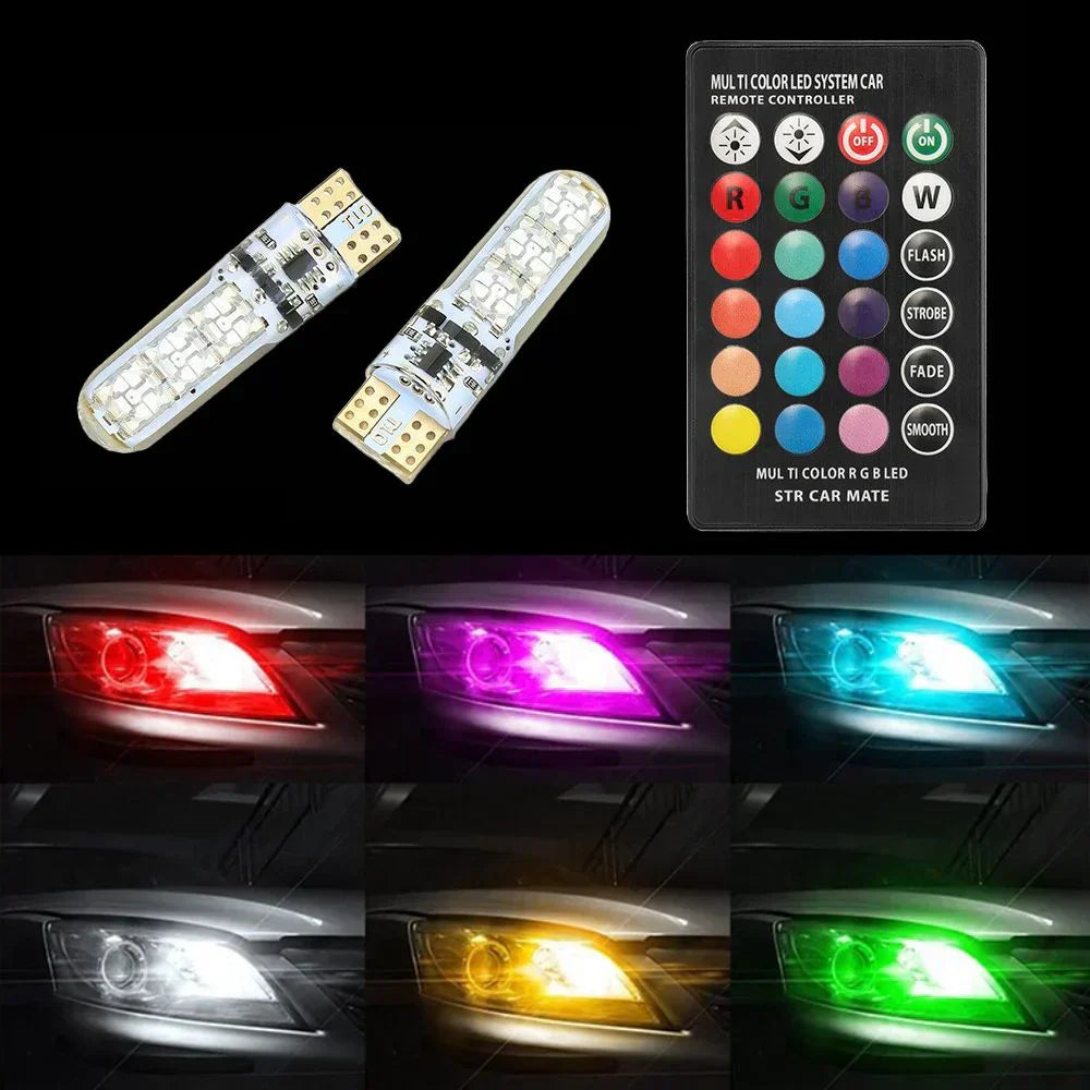 Lâmpadas T10 RGB: Iluminação Interior Multicolor com Controlo por App