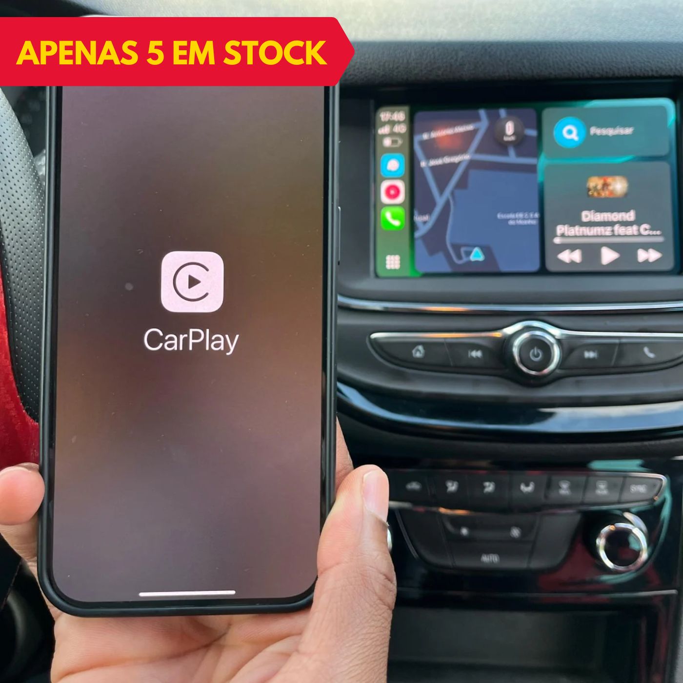 Adaptador CarPlay & Android Auto Sem Fios - Tec2GO