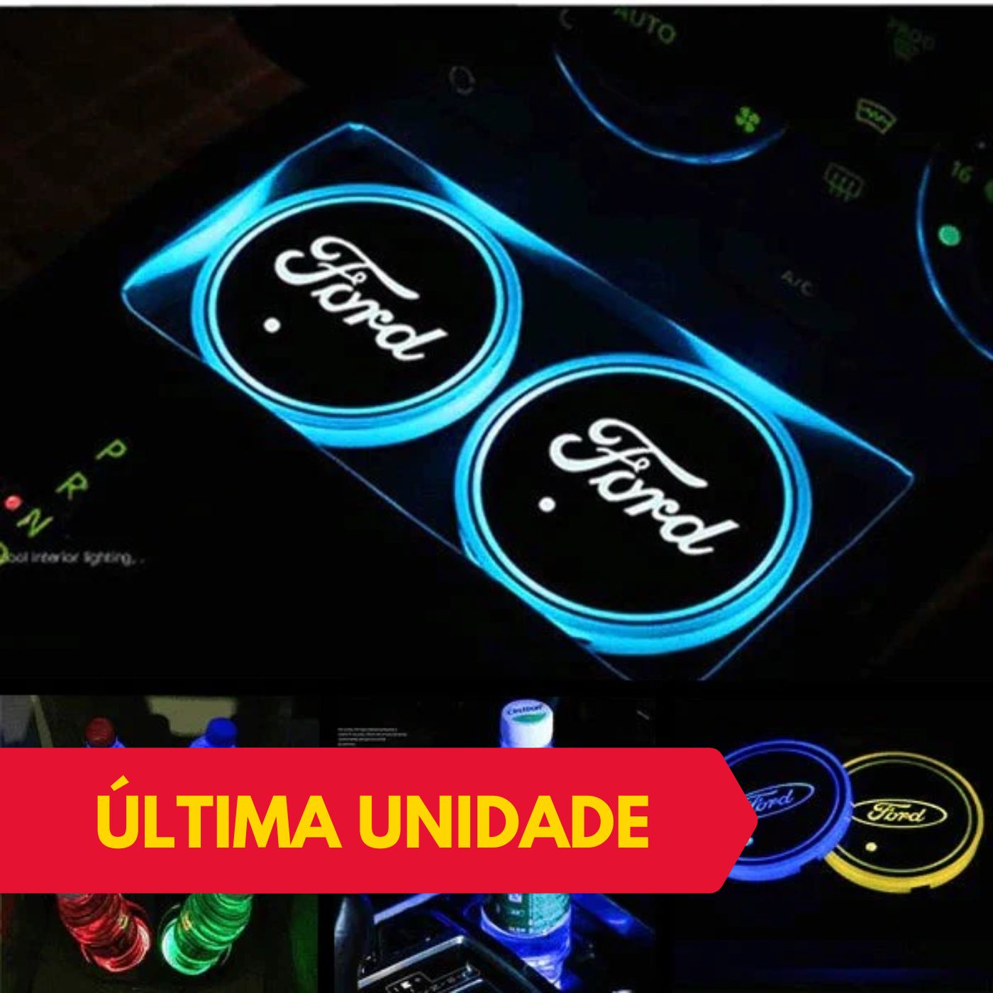 Base Copos LED com Logótipo - Tec2GO