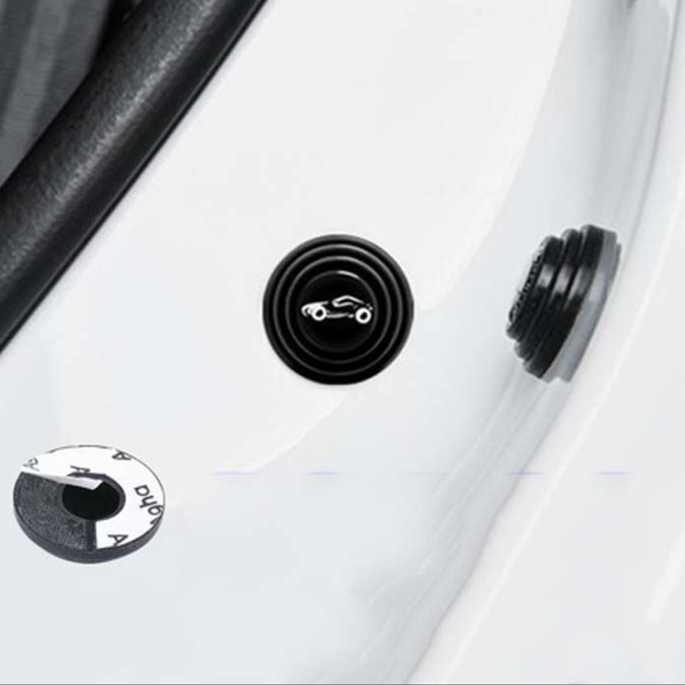 Botões Anti-Colisão proteção de portas automóvel instalado em carro branco