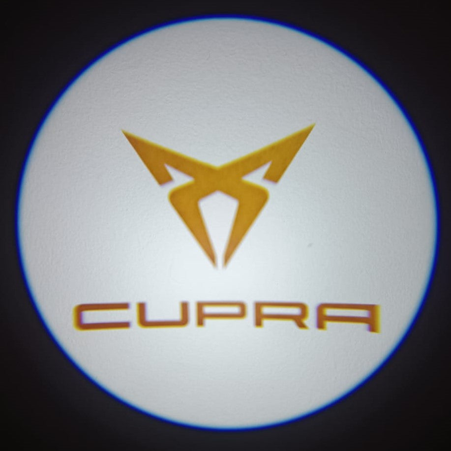 Luzes Cortesia com Logotipo marca Cupra