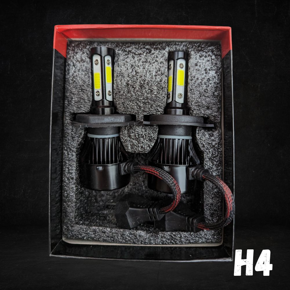 Lâmpadas LED para faróis dentro da caixa modelo H4