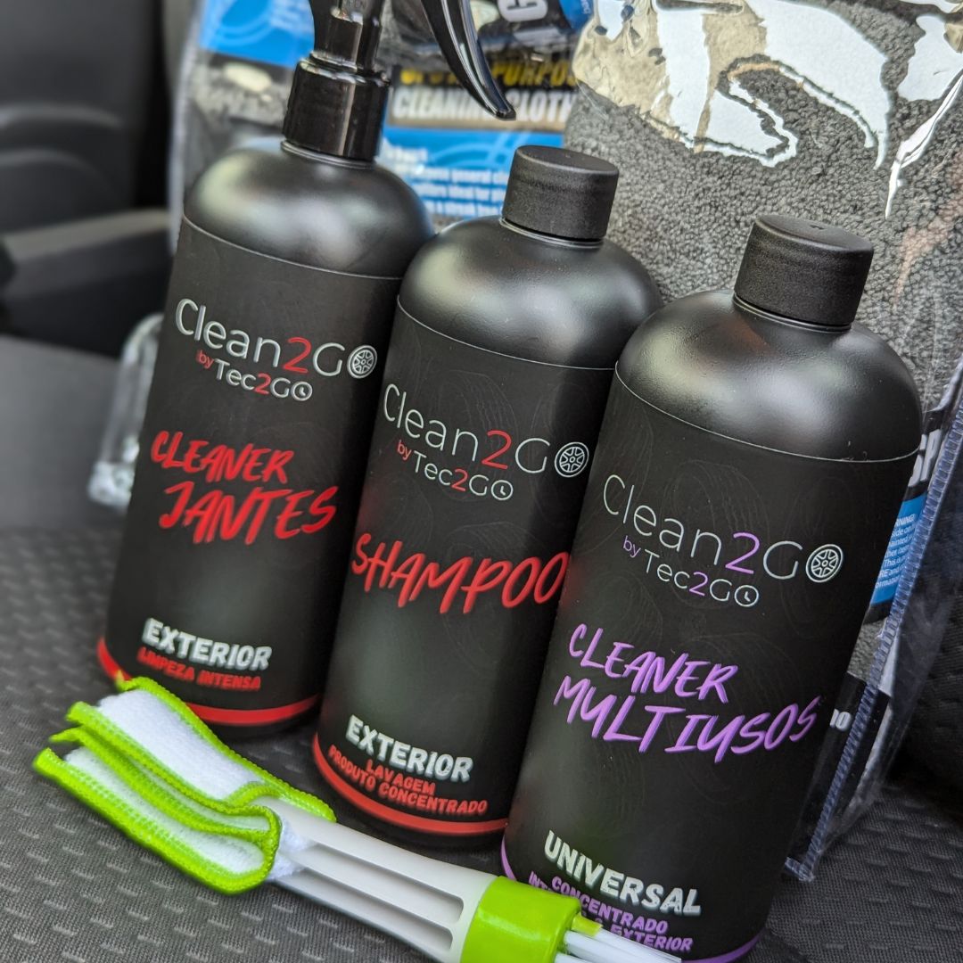 Cleaner Jantes, Shampoo, Cleaner Multiusos, escova de limpeza de carro