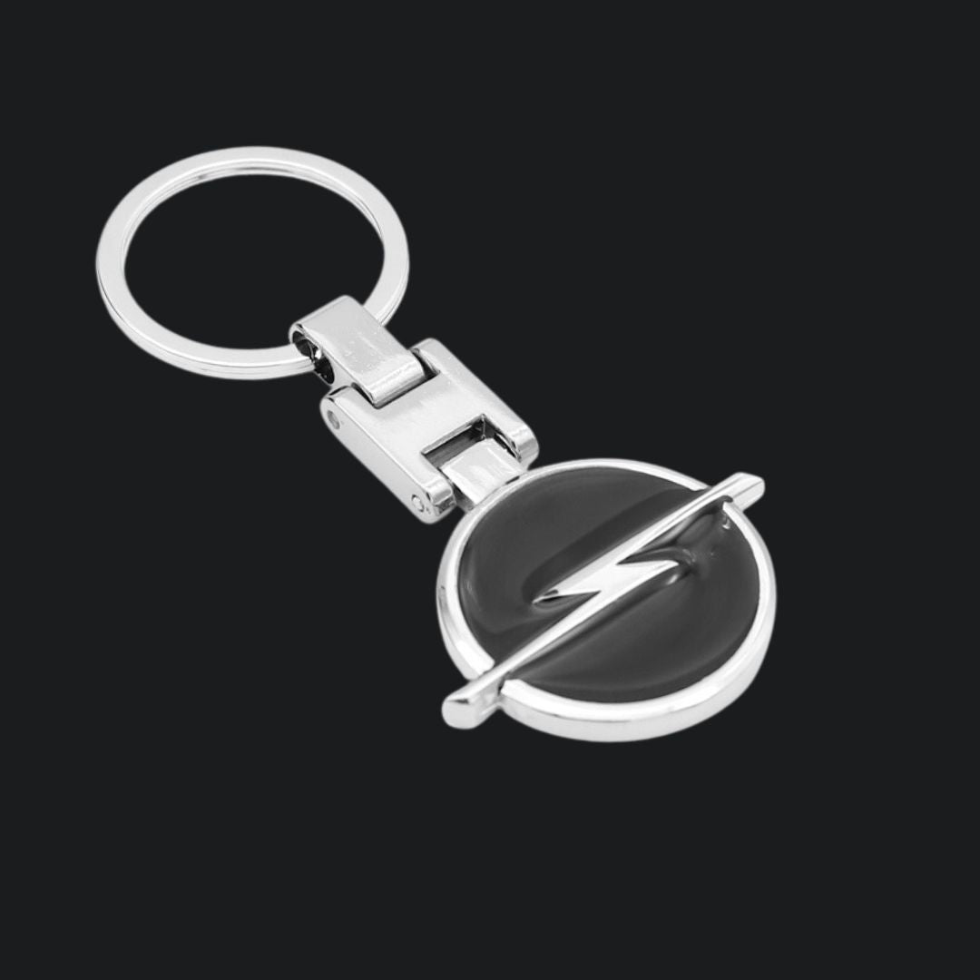 Porta-Chaves com o logótipo e marca opel em preto ideal para amantes e fãs de carros automóvel