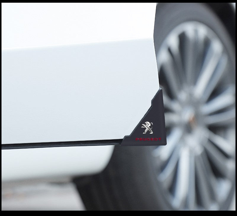 Proteção de canto da porta com Logótipo peugeot borracha preto autocolante