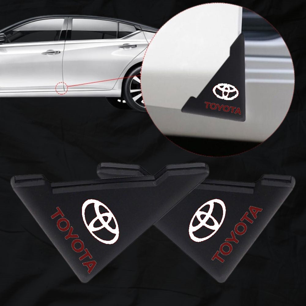 Proteção de canto da porta com Logótipo toyota borracha preto autocolante