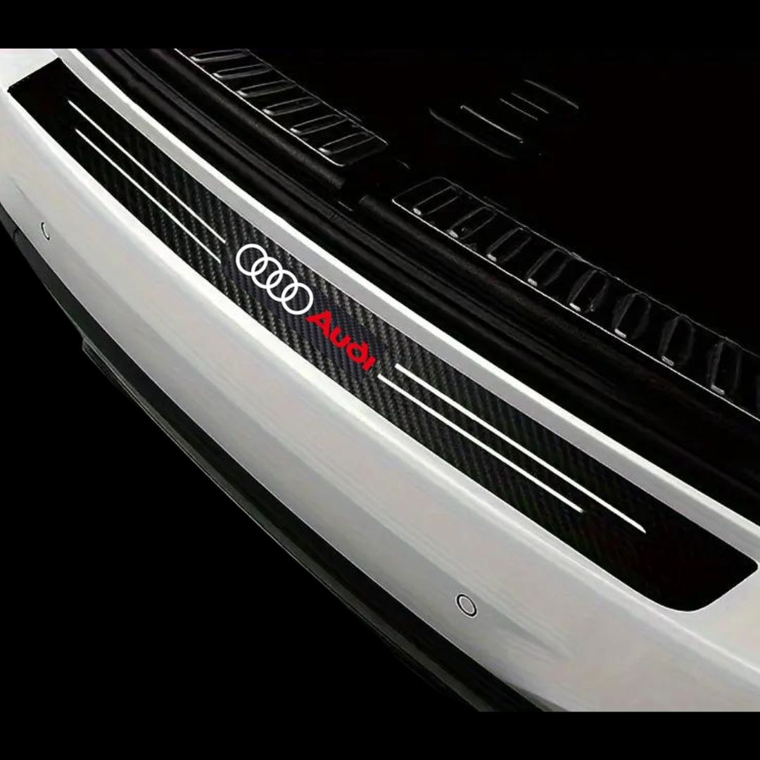 Proteção de Mala com Logótipo efeito fibra de carbono audi