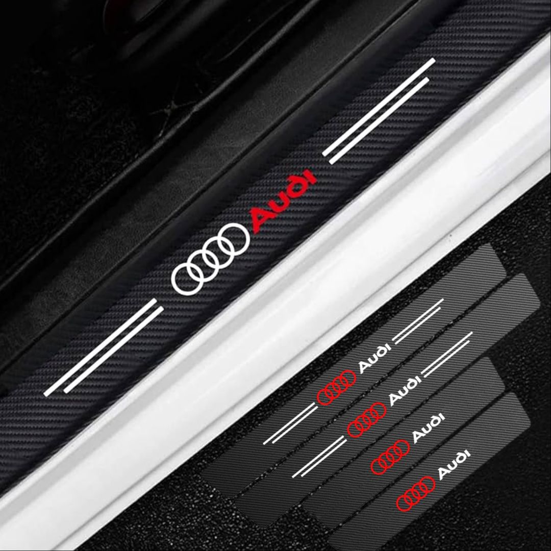 Proteção Soleiras Logótipo Audi para proteger o interior do carro automóvel