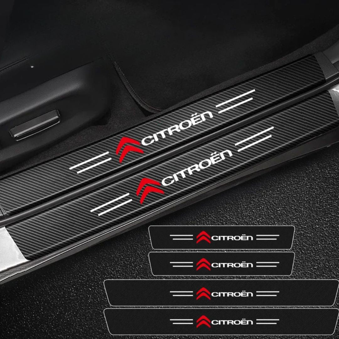Proteção Soleiras Logótipo Citroen para proteger o interior do carro automóvel