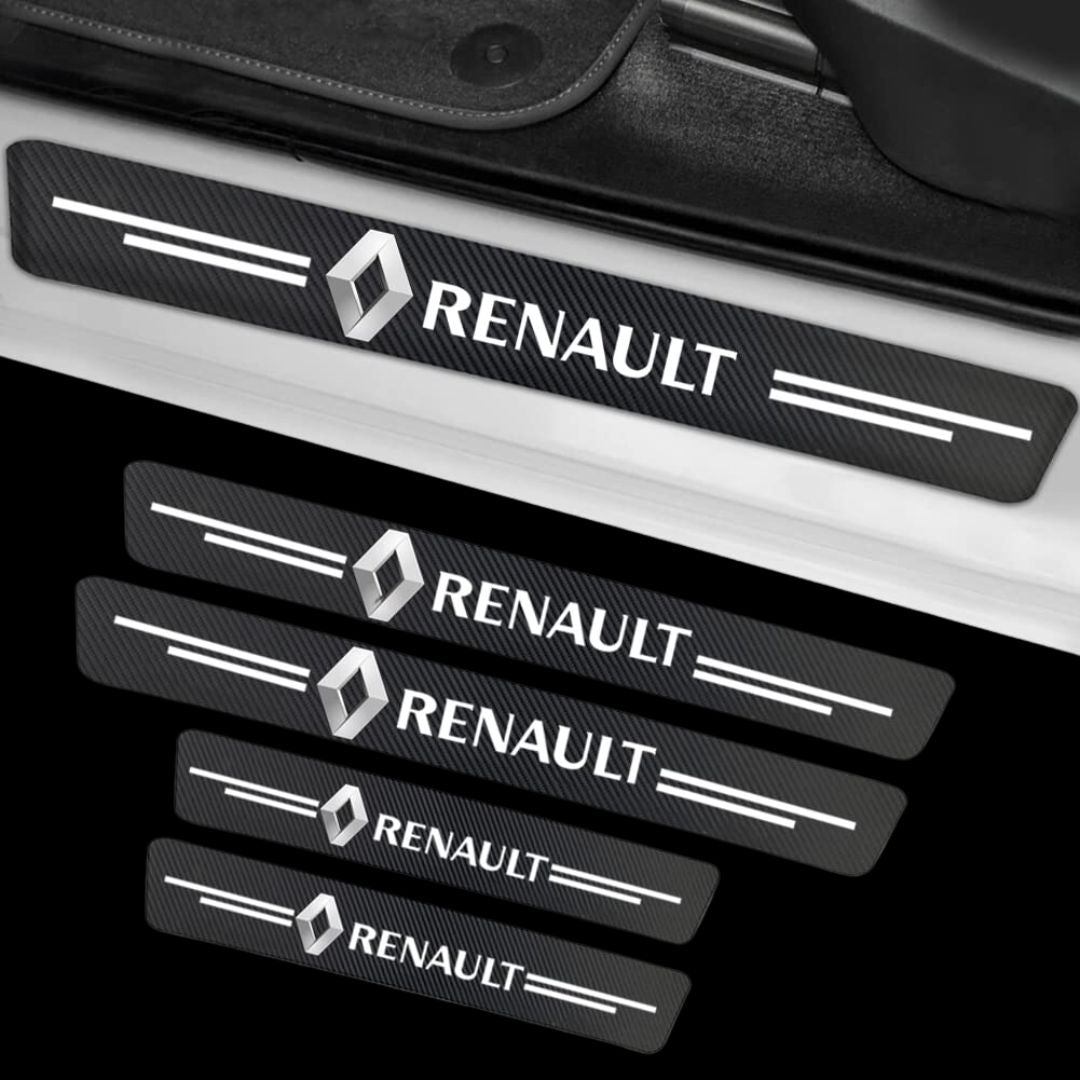 Proteção Soleiras Logótipo Renault para proteger o interior do carro automóvel