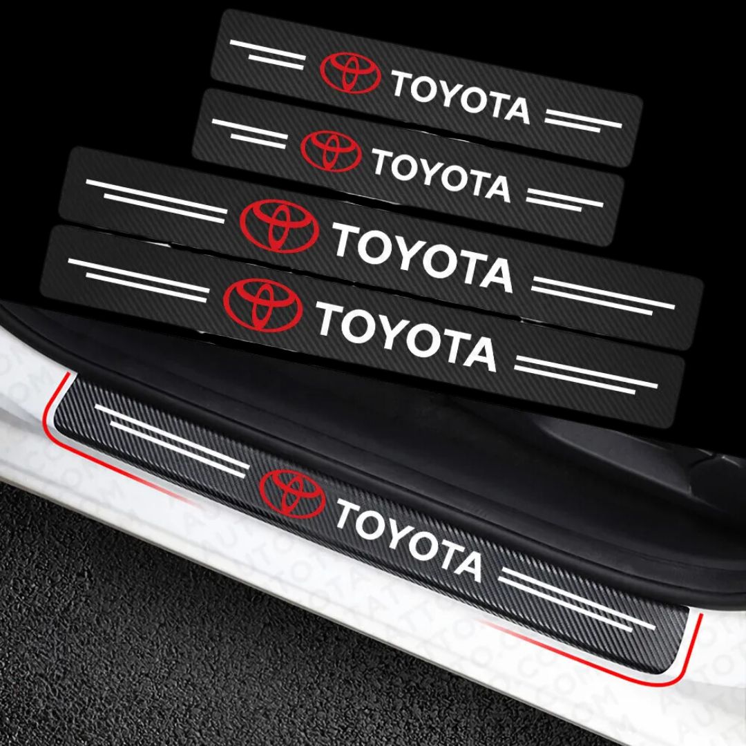 Proteção Soleiras Logótipo Toyota para proteger o interior do carro automóvel
