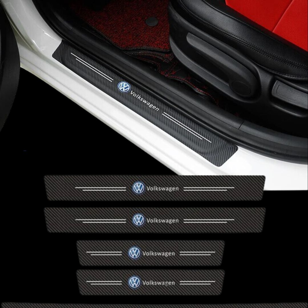 Proteção Soleiras Logótipo Volkswagen para proteger o interior do carro automóvel