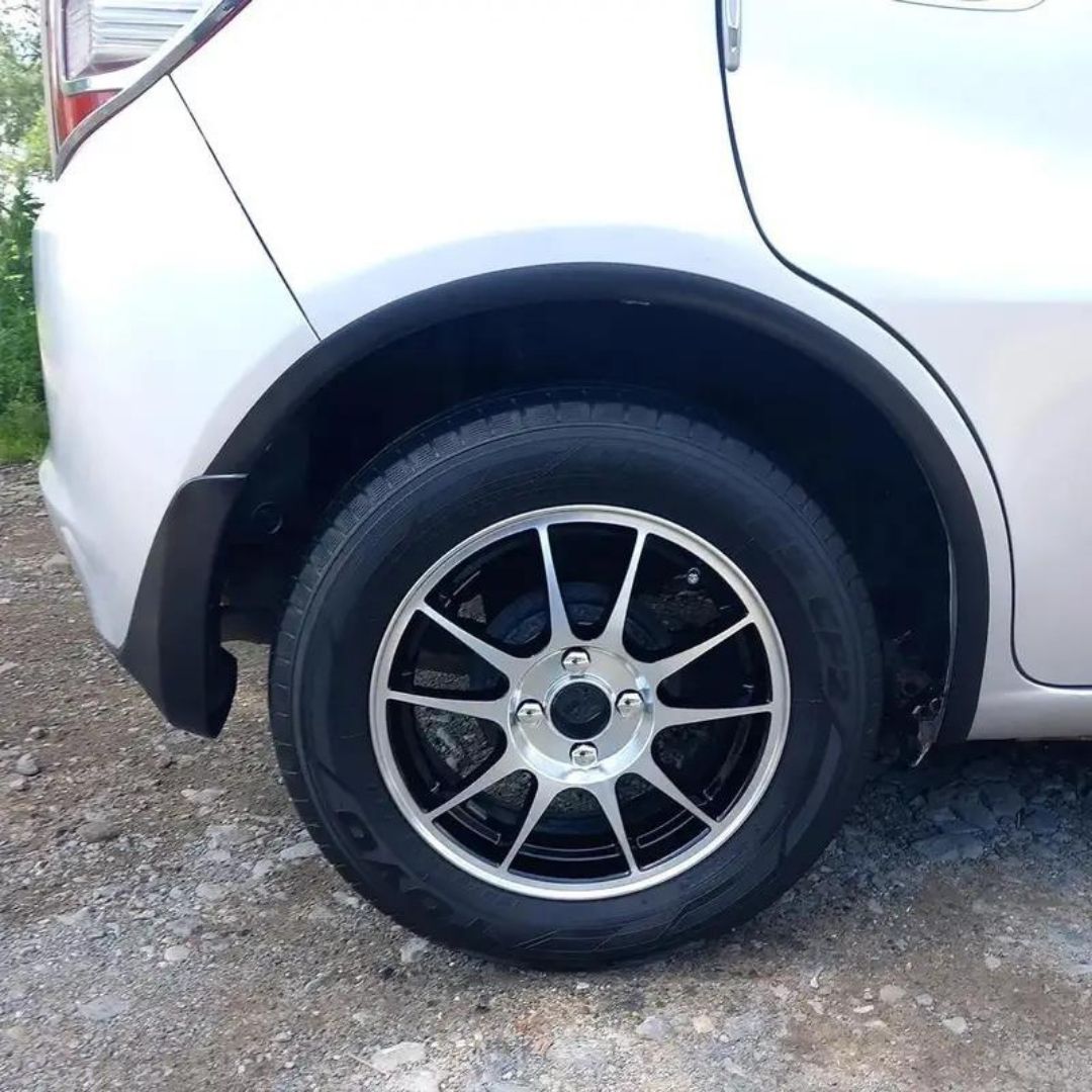 Proteção de rodas e pneus em Borracha acessório proteção contra riscos para automóvel durabilidade e eficiência carro branco