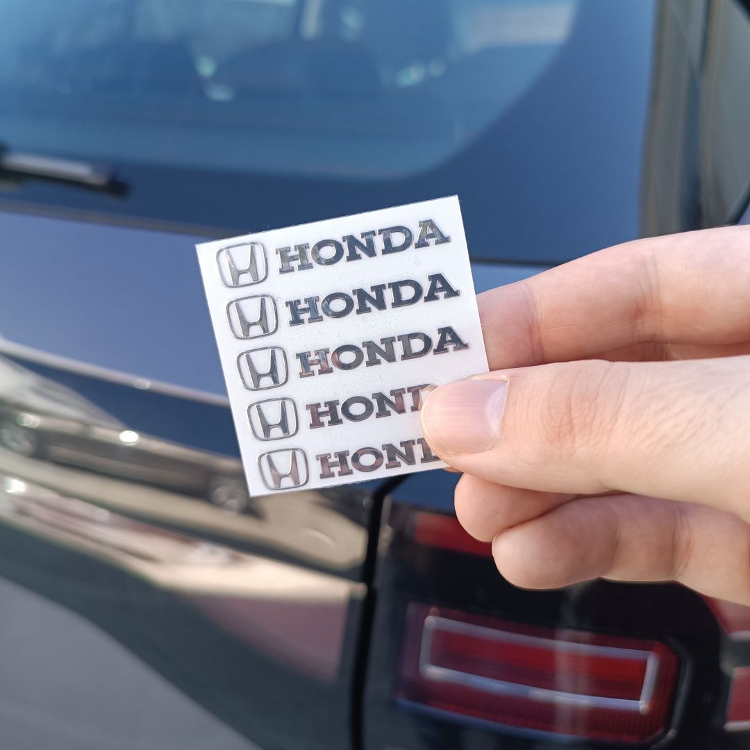 Sticker autocolante metálico com logótipo do carro relevo emblemas honda automóvel