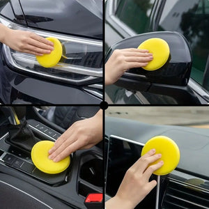 Aplicador simples para limpeza interior e exterior automóvel ideal para cera, polimento, selante