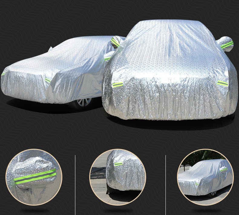 Capa de carro completa Impermeável resistente ao sol contra humidade e sujidade