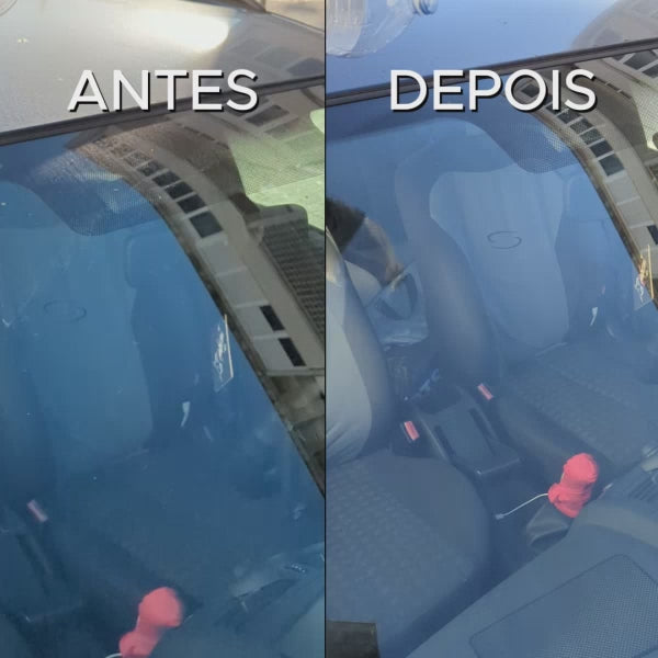 vídeo demonstrativo das propriedades hidrofóbicas do selante de vidros clean2go para para-brisas do carro