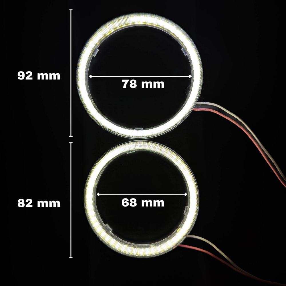 Angel Eyes Universal tamanho 92mm 82mm faróis