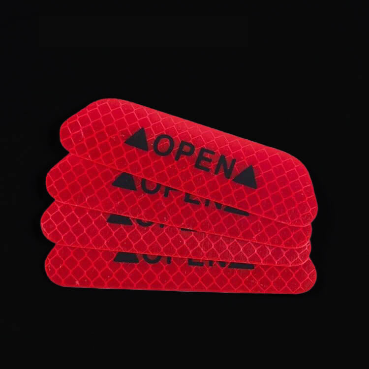 Autocolante Refletor para Porta na cor vermelho vista geral do produto