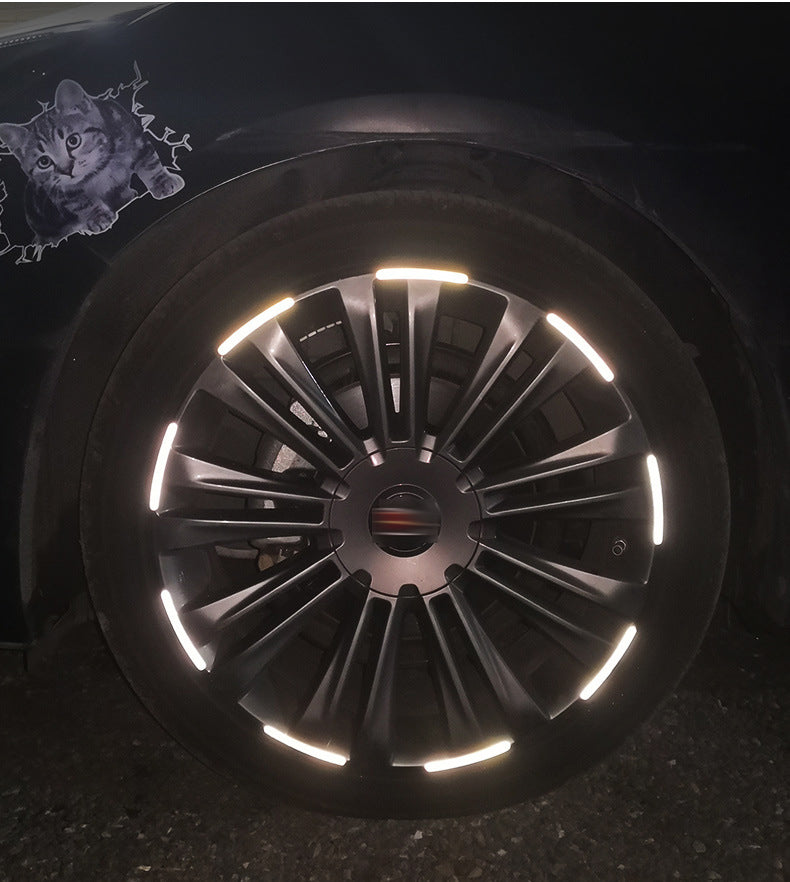 Autocolantes Refletores para Jantes na roda do carro automóvel