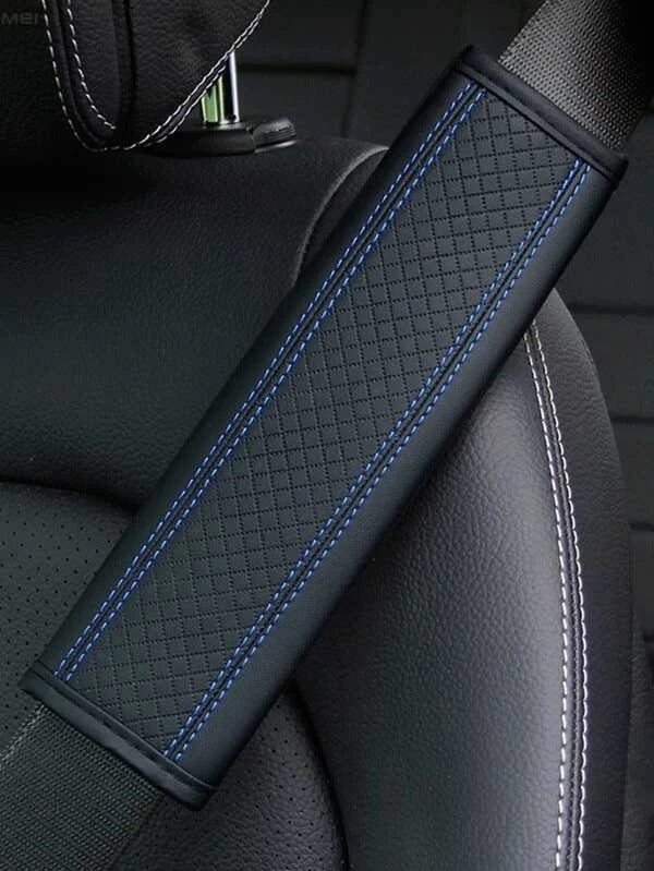 Capa Proteção para Cinto costuras azuis personalização automóvel