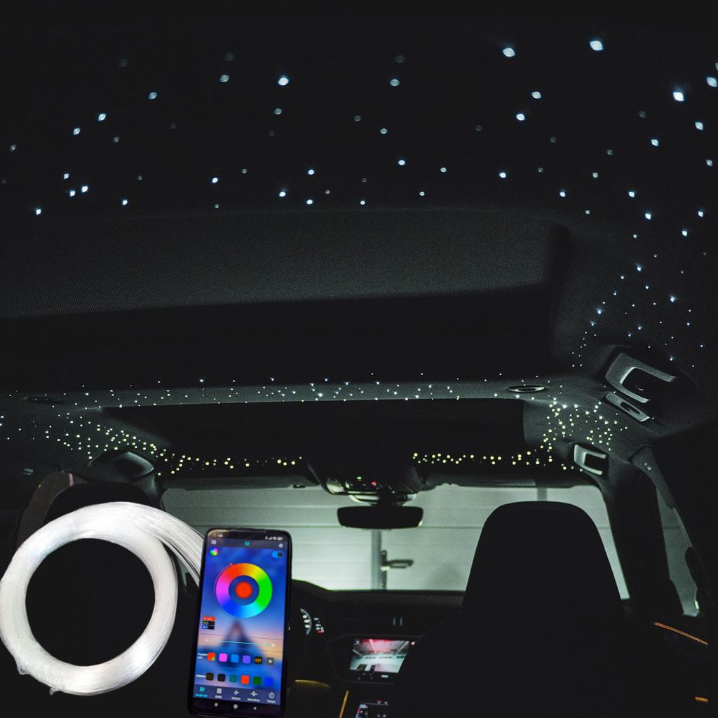 Céu Estrelado 300 pontos iluminação interior tejadilho carro automóvel