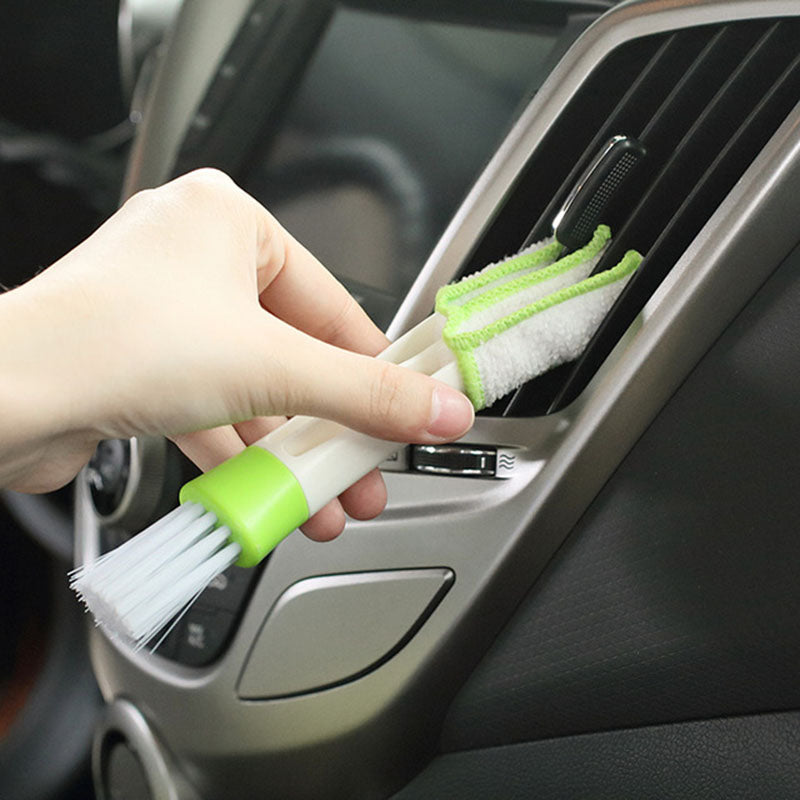 Escova Limpeza 2 em 1 detalhe carro automóvel saídas de ar lateral