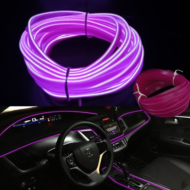 Fio Néon Flexível para Carro Automóvel Roxo
