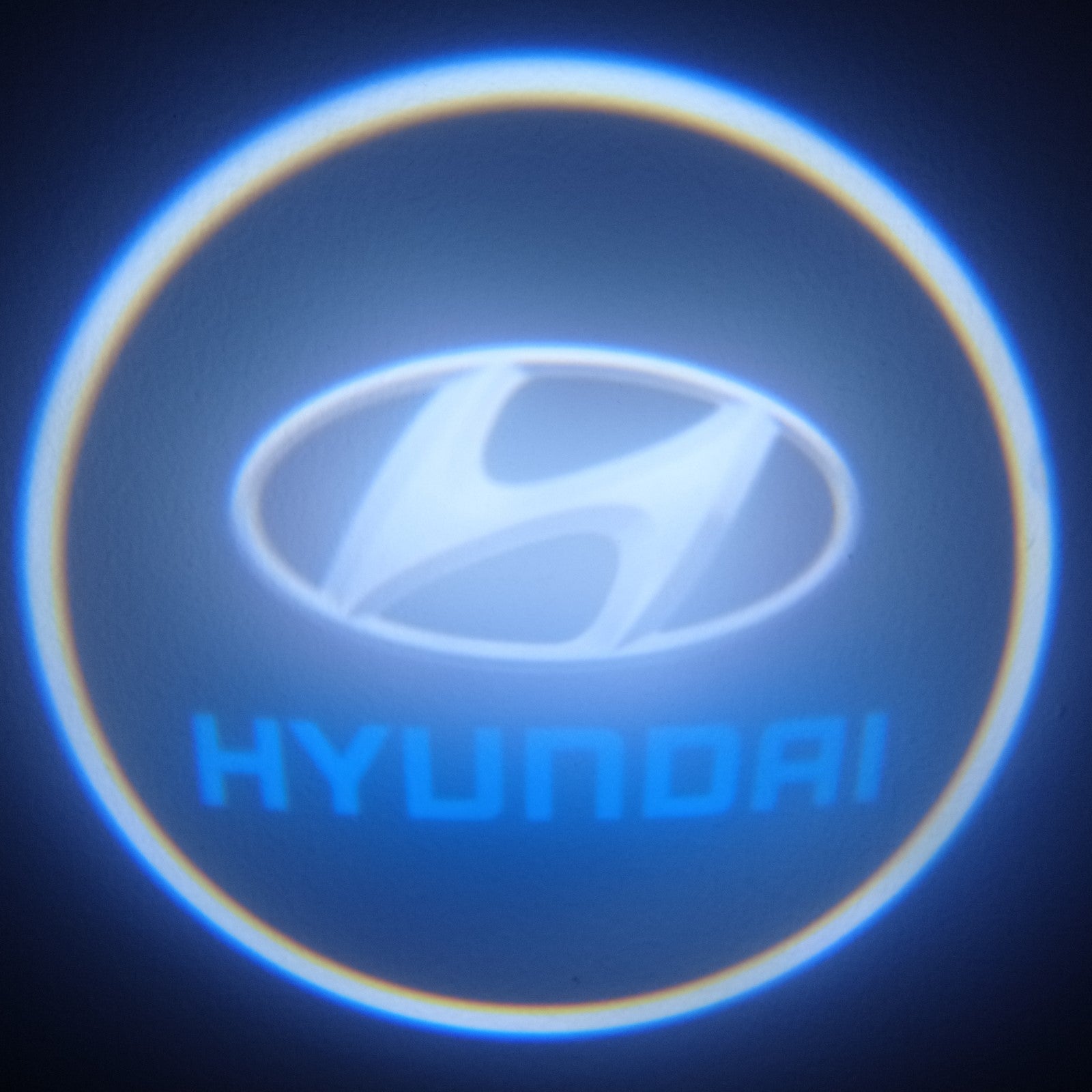 Luzes Cortesia com Logotipo marca Hyundai