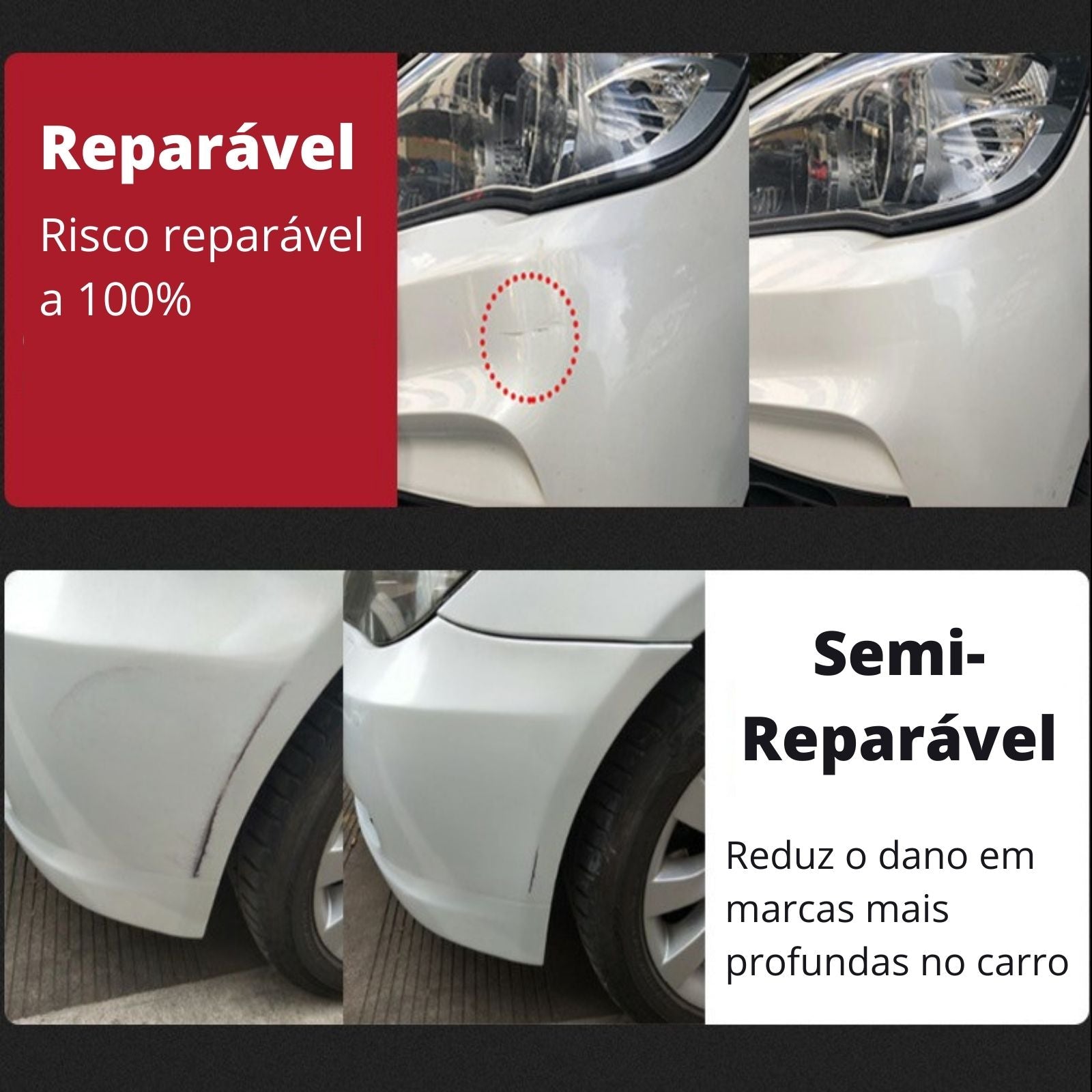 Kit Remoção de Riscos para carro automóvel reparação