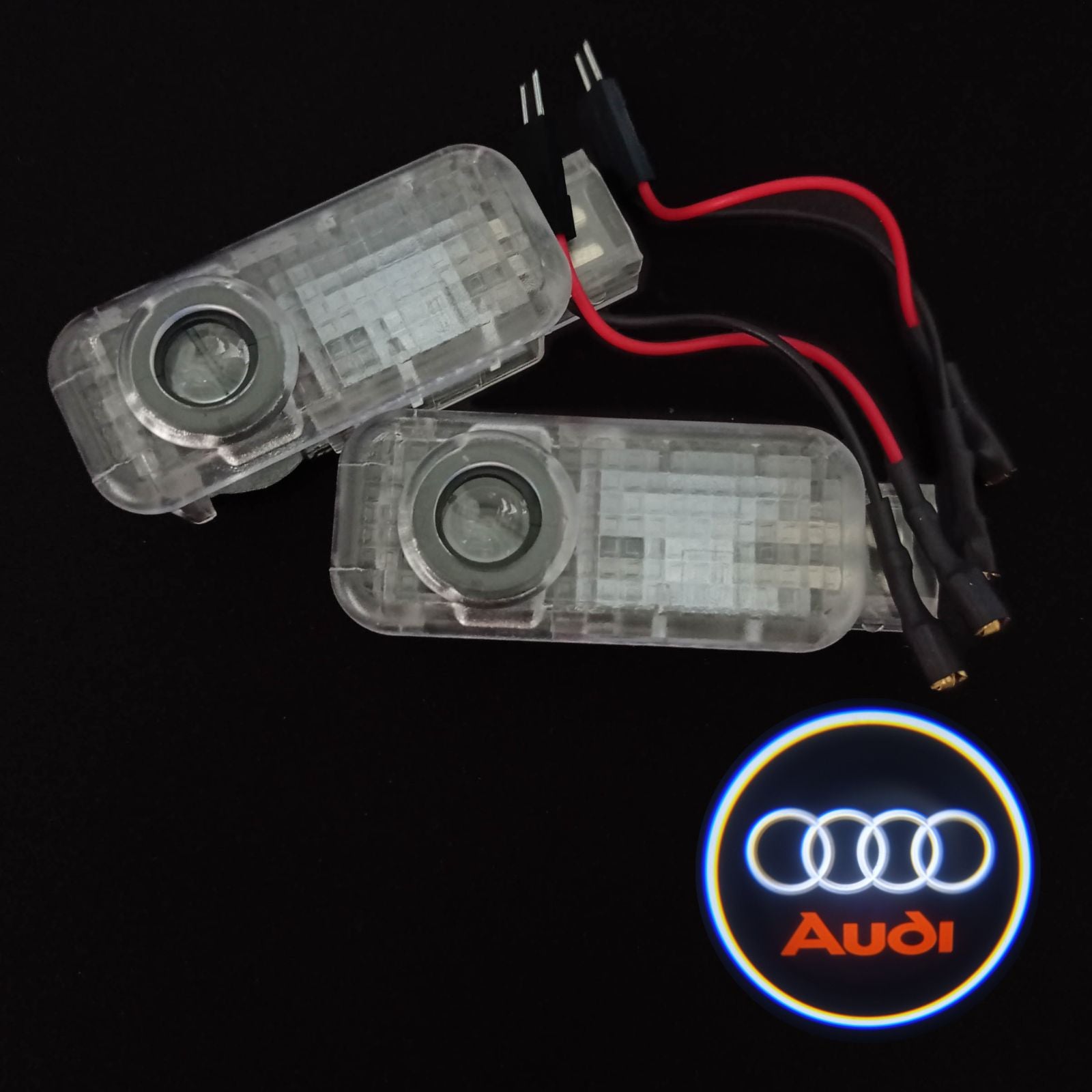 Lâmpadas de Cortesia com Logótipo Audi Carro Automóvel