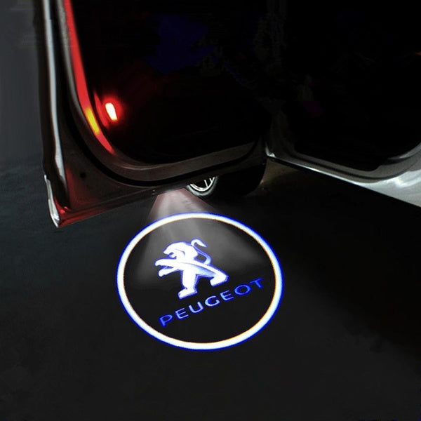 Lâmpadas de Cortesia com Logótipo Projetado no Chão Peugeot Carro Automóvel