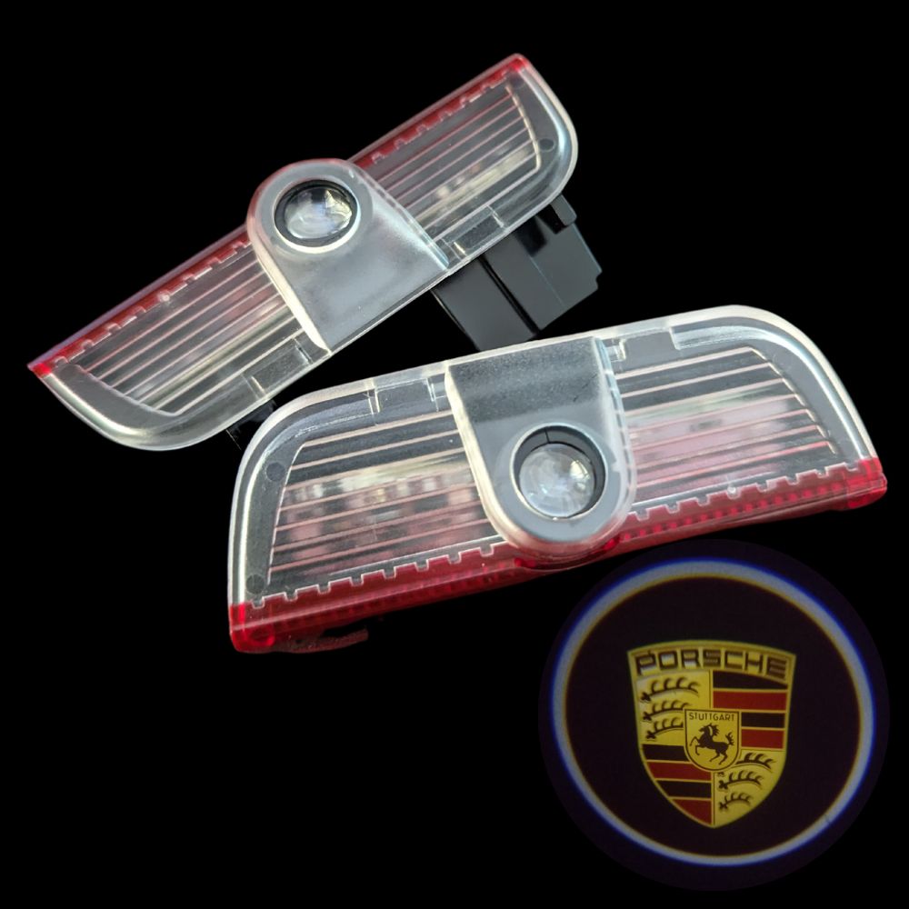 Lâmpadas de Cortesia com Logótipo Carro Automóvel Porsche