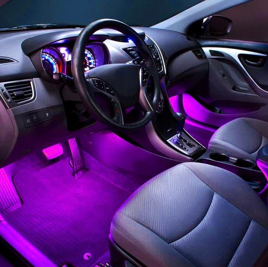 Leds RGB Iluminação Interior Carro Automóvel Montagem Roxo