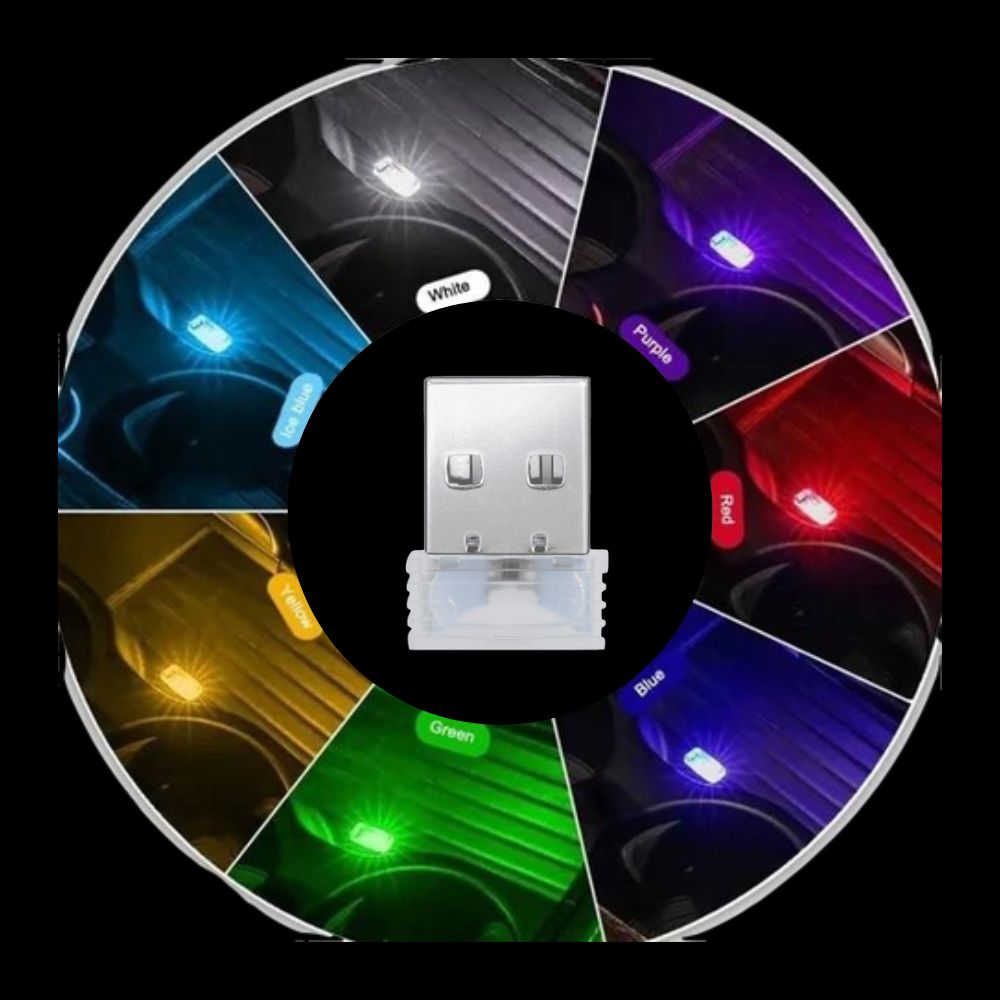 Mini Luz USB RGB iluminação interior 