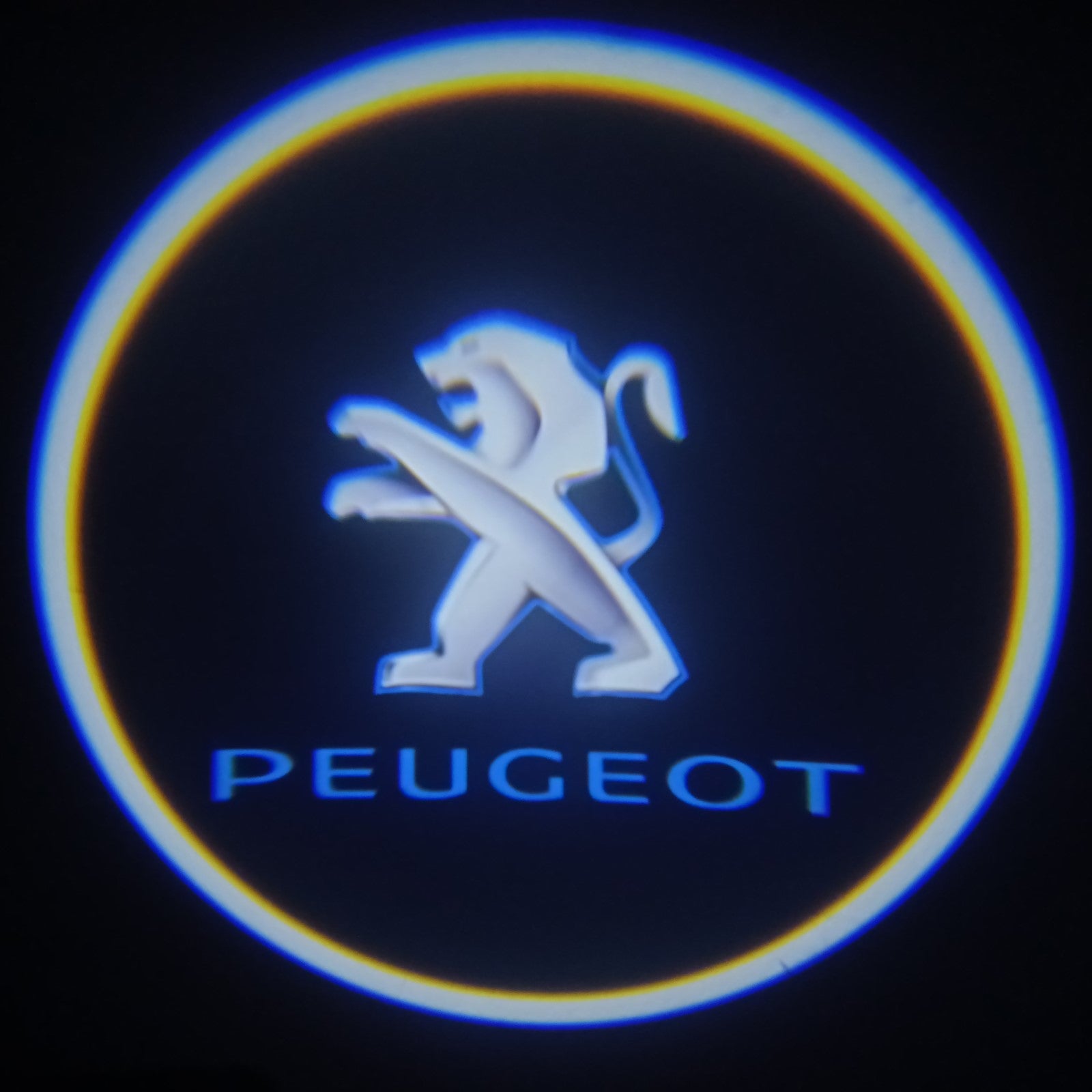 Luzes Cortesia com Logotipo marca Peugeot