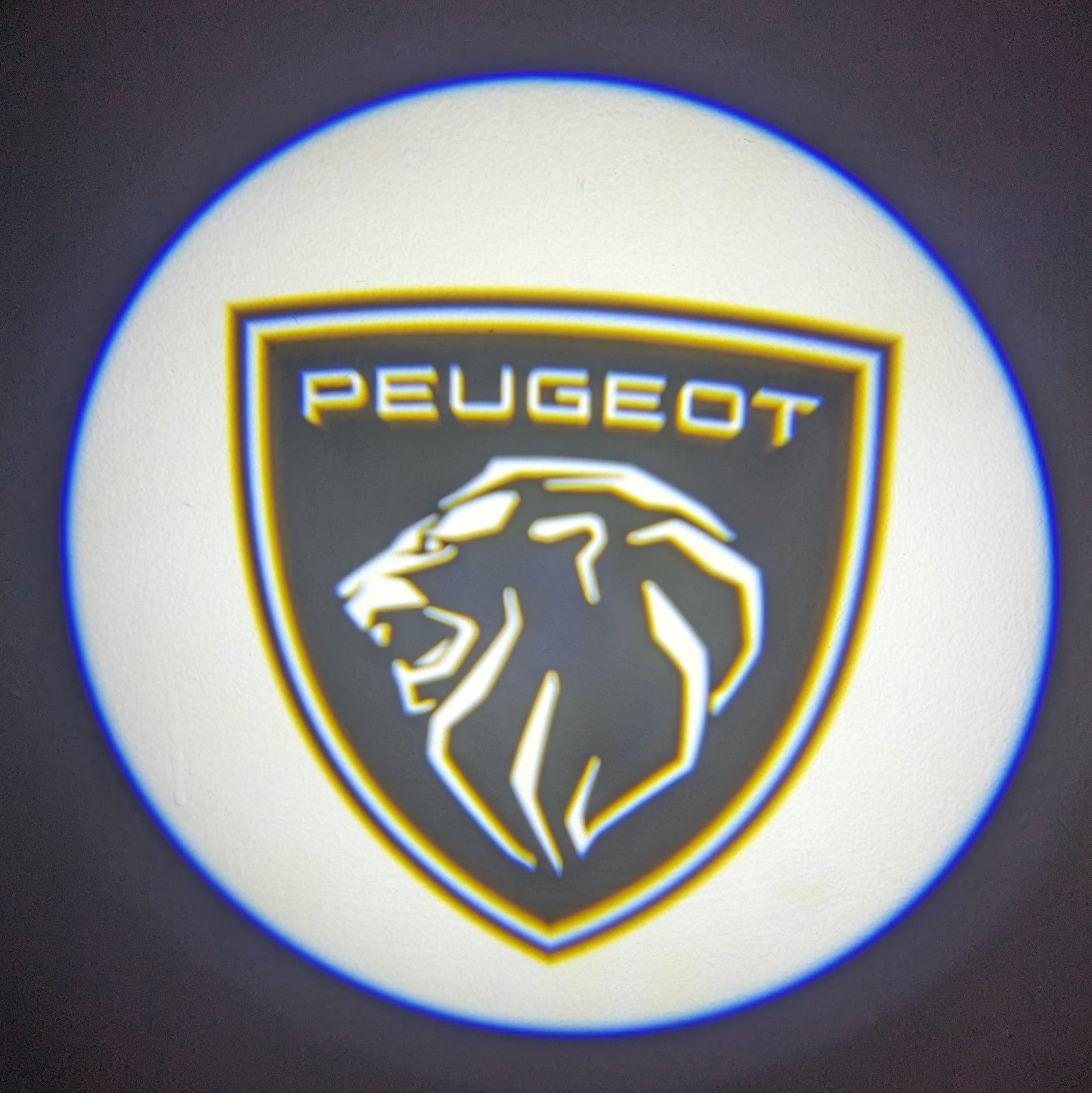Luzes Cortesia com Logotipo marca Peugeot Novo
