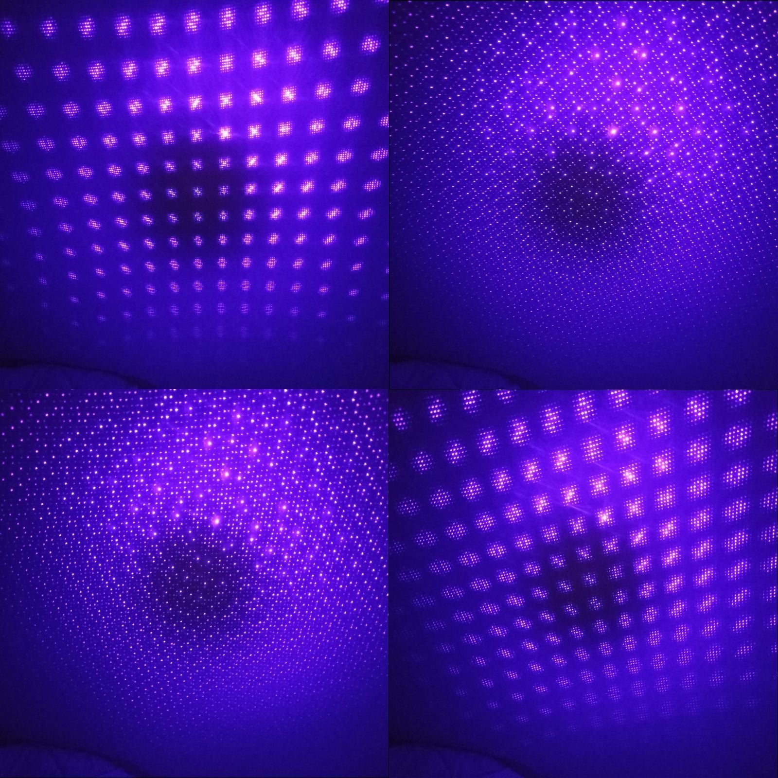 Projetor de Estrelas Ligação USB Iluminação Céu Estrelado Roxo Carro Automóvel