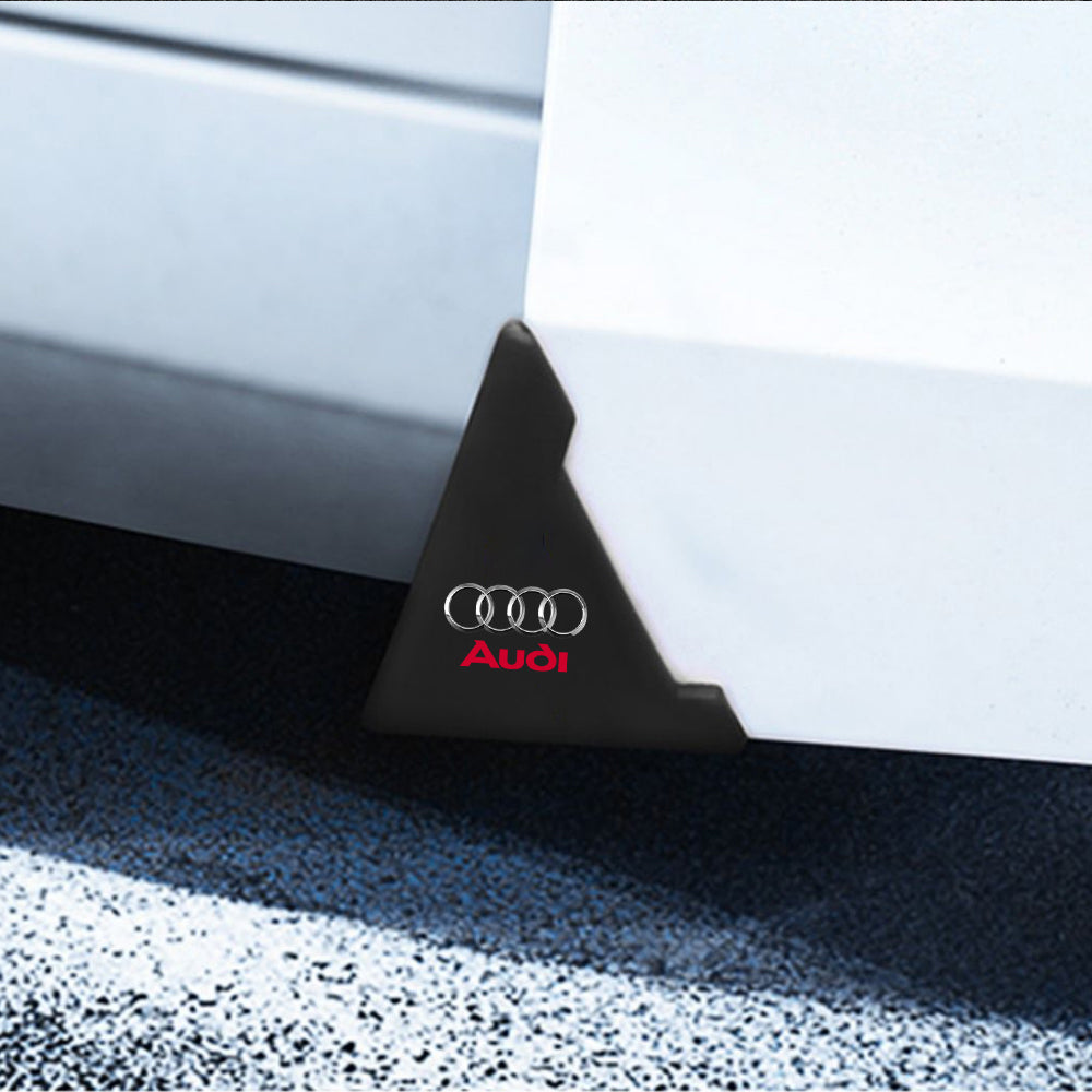 Proteção de canto da porta com Logótipo audi borracha preto autocolante