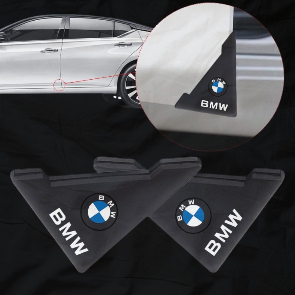Proteção de canto da porta com Logótipo BMW borracha preto autocolante