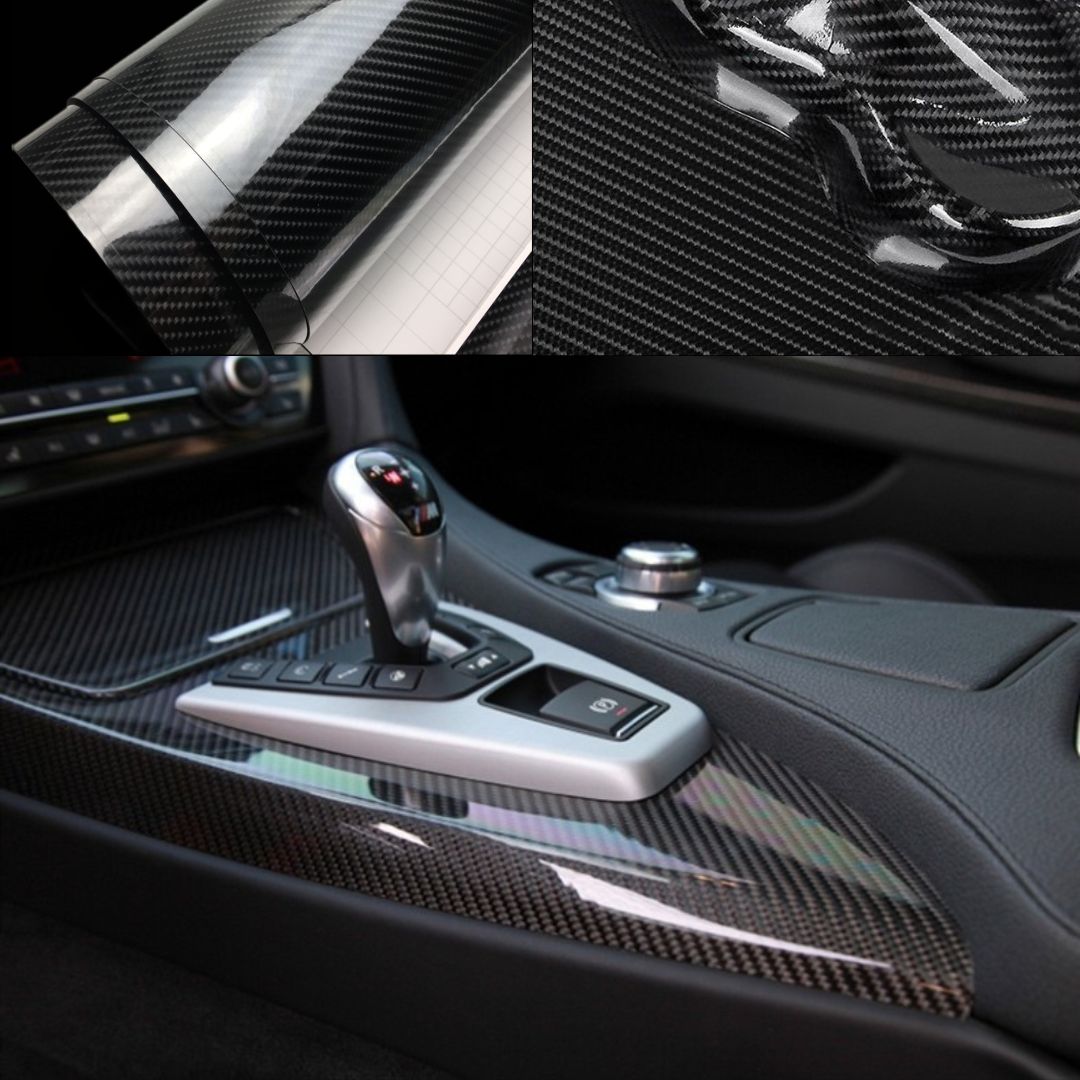 Rolo Fibra de Carbono 6D  personalização de interior